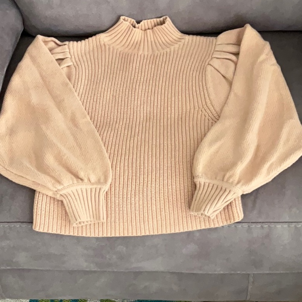 Prologue Women's Tan Cowl Neck Sweater
